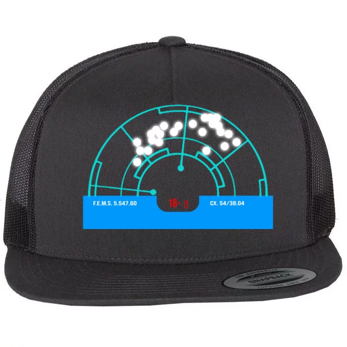 Alien Motion Tracker Flat Bill Trucker Hat