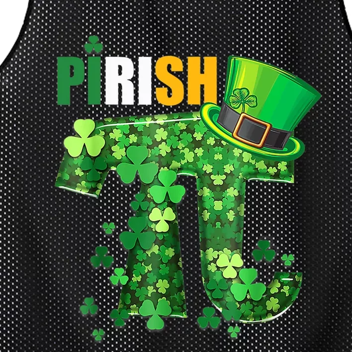 Awesome Math Teacher Shamrock St Patrick's Day Mesh Reversible Basketball Jersey Tank