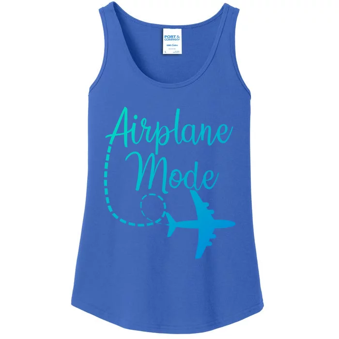 Airplane Mode Traveling Vacation Traveler Adventure Gift Ladies Essential Tank