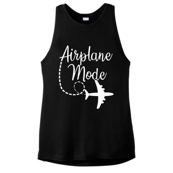 Airplane Mode Traveling Vacation For Girls And Womens Gift Ladies Tri-Blend Wicking Tank