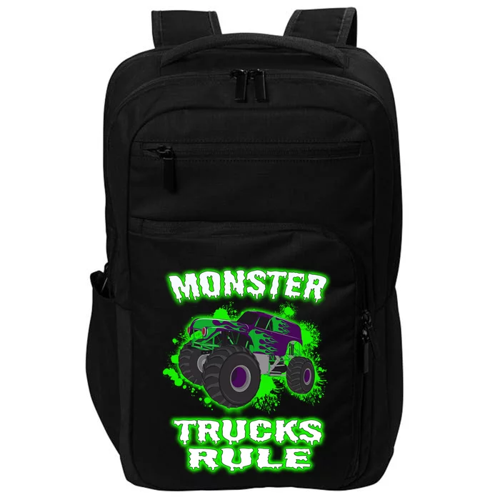 Awesome Monster Trucks Rule Impact Tech Backpack