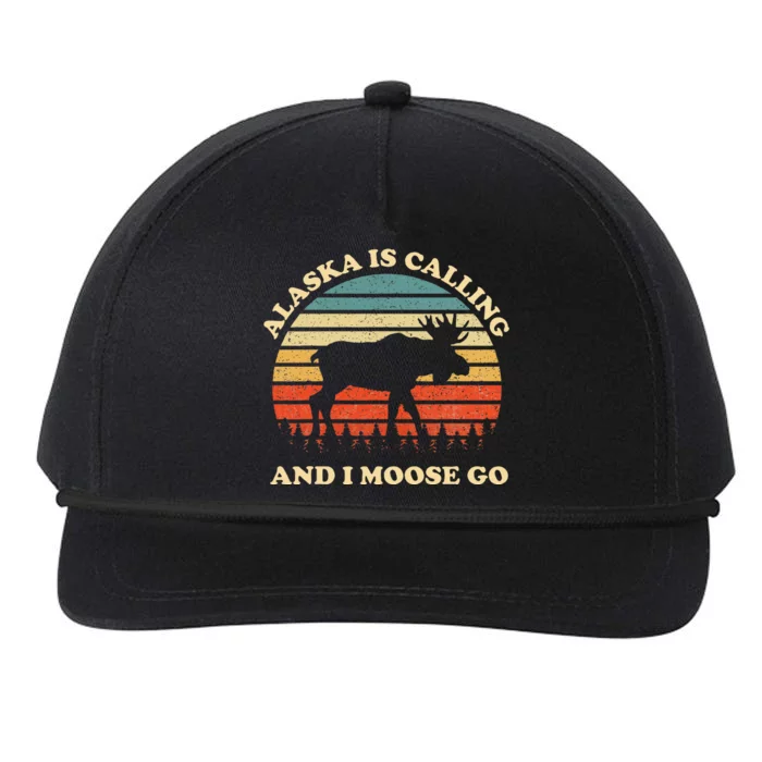 Alaska Moose Tourist Travel Snapback Five-Panel Rope Hat