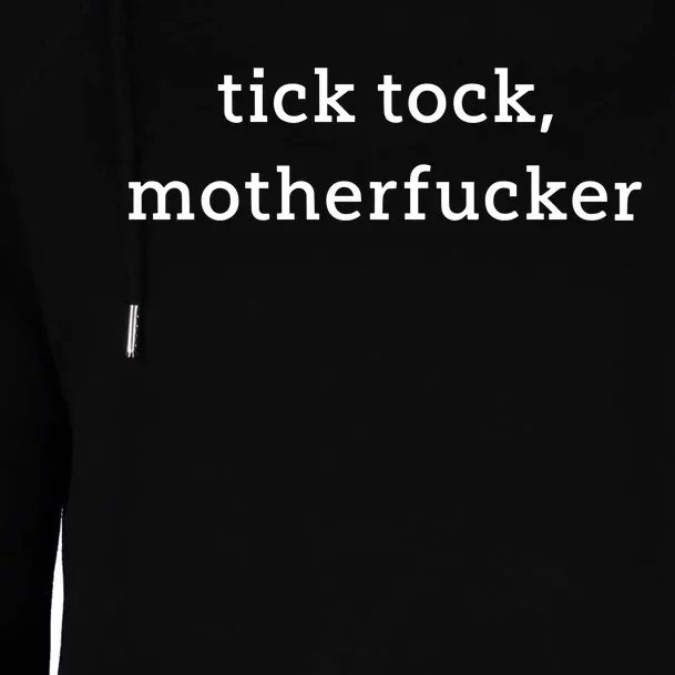 Anna Maltese Tick Tock Motherfucker Womens Funnel Neck Pullover Hood