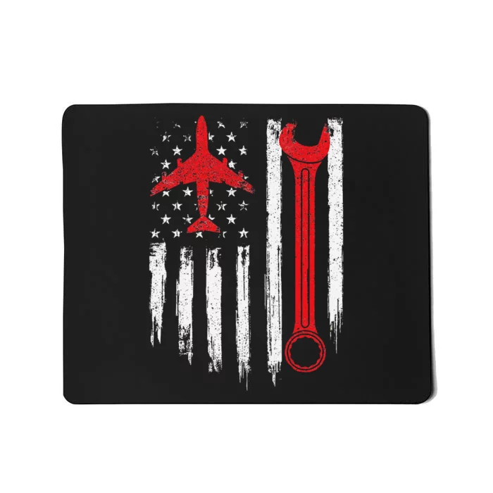 Airplane Mechanic Tools Aviation Technician Plane Lover Mousepad