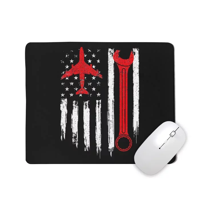 Airplane Mechanic Tools Aviation Technician Plane Lover Mousepad