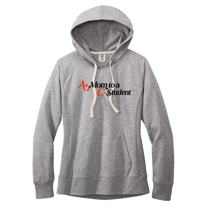 A+ Mom To A C Student Women's Fleece Hoodie