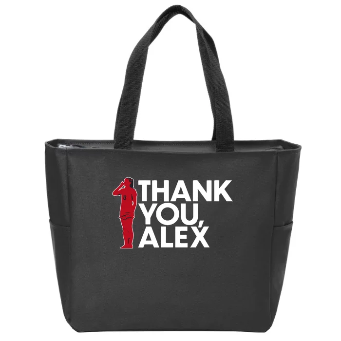 A.L.Ex. M.O.R.G.A.N Thank You Alex Zip Tote Bag