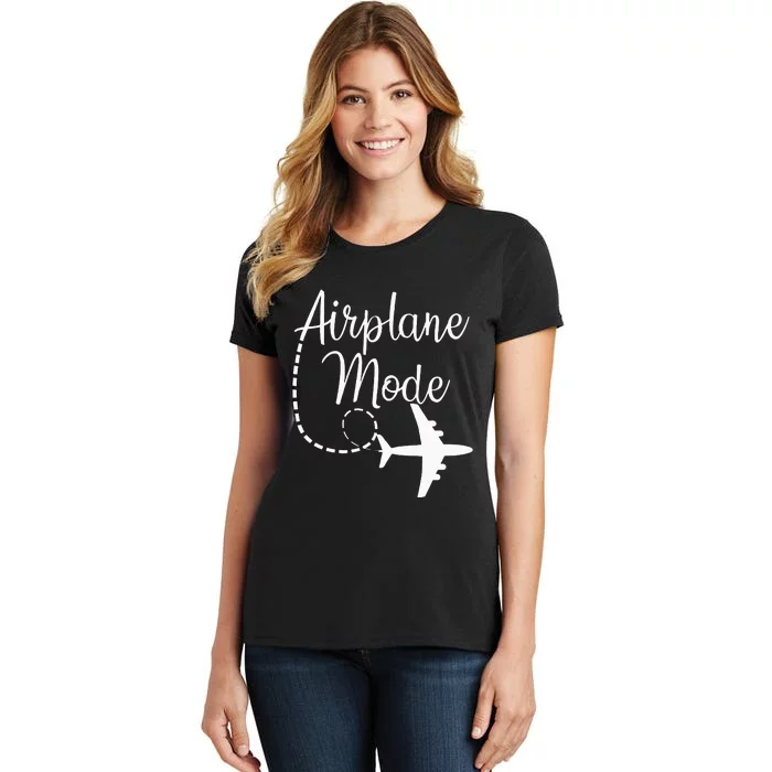 Airplane Mode Traveling Vacation Traveler Adventure Long Sleeve Women's T-Shirt