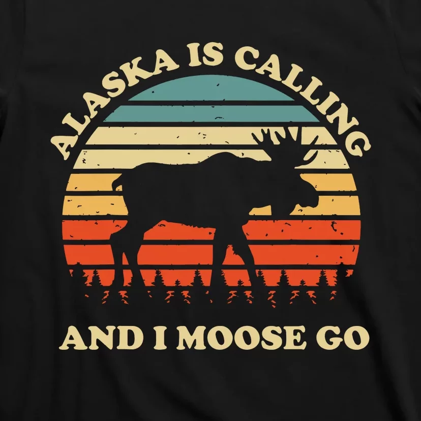 Alaska Moose Tourist Travel Funny T-Shirt