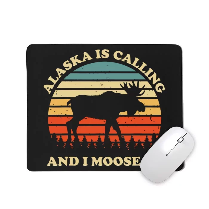 Alaska Moose Tourist Travel Funny Mousepad