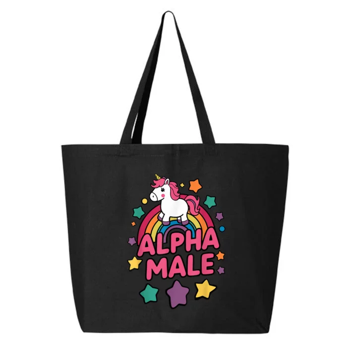 Alpha Male Unicorn Funny Embarrassing Joke Ironic 25L Jumbo Tote