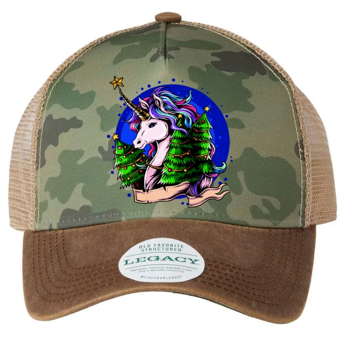 A Magical Unicorn Christmas Legacy Tie Dye Trucker Hat