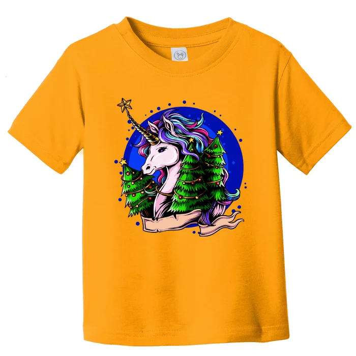 A Magical Unicorn Christmas Toddler T-Shirt