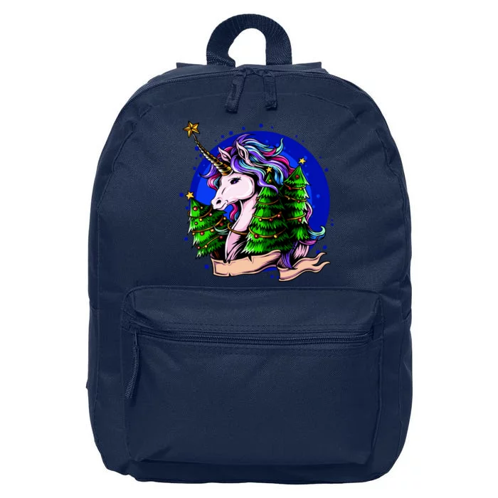 A Magical Unicorn Christmas 16 in Basic Backpack