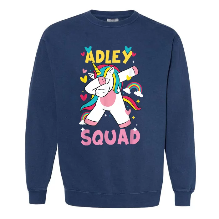 Adley Merch Unicorn Design Garment-Dyed Sweatshirt