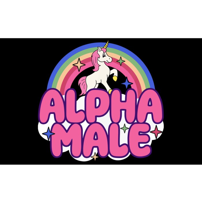 Alpha Male Unicorn Funny Sarcastic Ironic Weird Humor Bumper Sticker