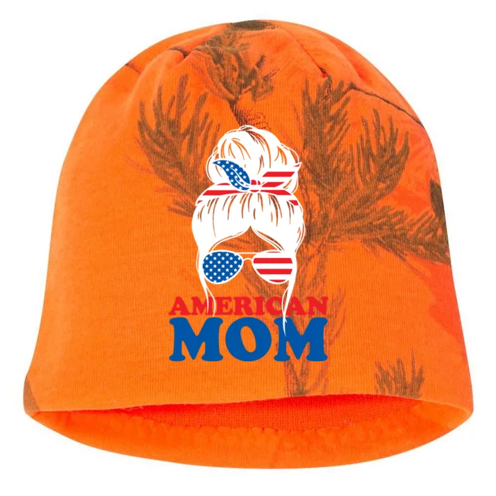 American Mom Usa Hair Bun Kati - Camo Knit Beanie