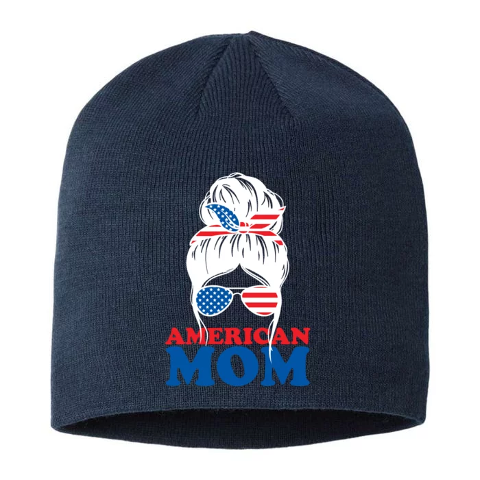 American Mom Usa Hair Bun 8 1/2in Sustainable Knit Beanie