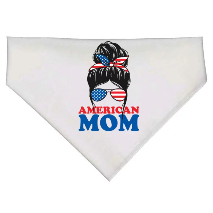 American Mom Usa Hair Bun USA-Made Doggie Bandana