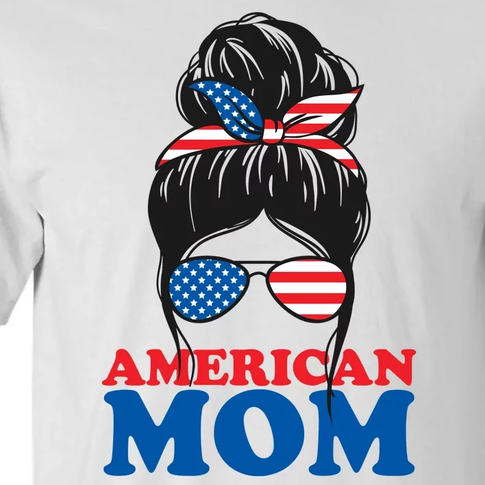 American Mom Usa Hair Bun Tall T-Shirt