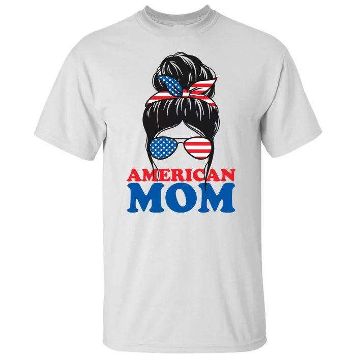 American Mom Usa Hair Bun Tall T-Shirt