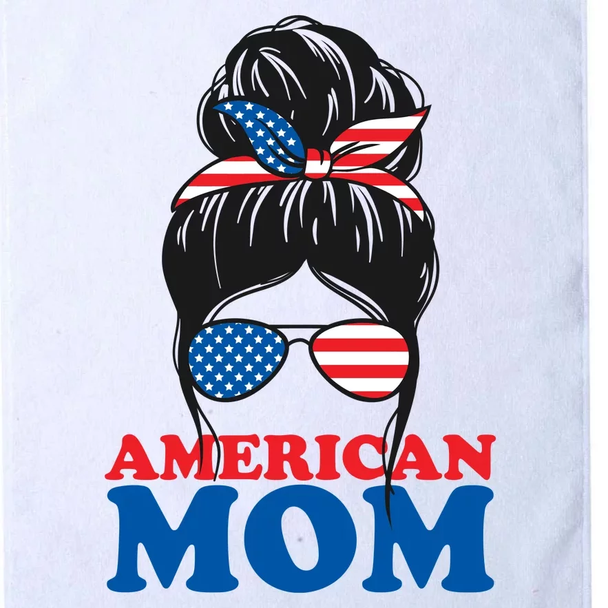 American Mom Usa Hair Bun Platinum Collection Golf Towel