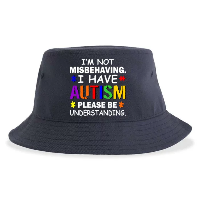 I'm Not Misbehaving I Have Autism Sustainable Bucket Hat