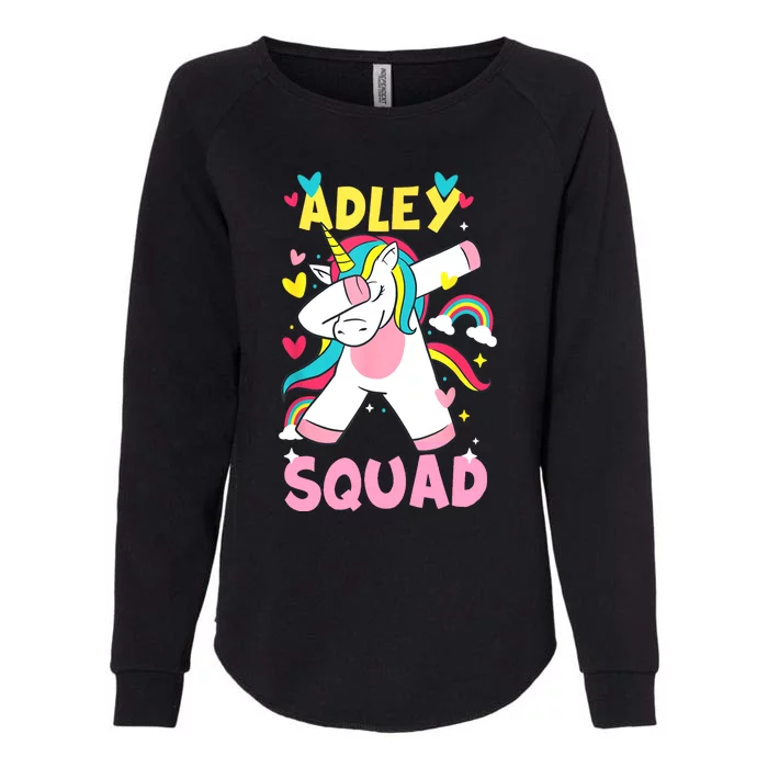 Adley Merch Unicorn Design Womens California Wash Sweatshirt