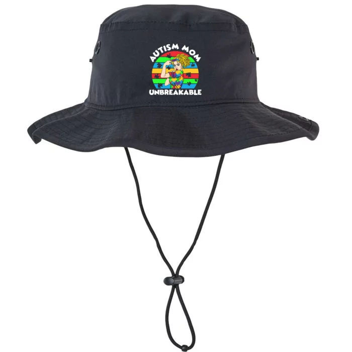 Autism Mom Unbreakable Legacy Cool Fit Booney Bucket Hat