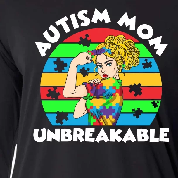 Autism Mom Unbreakable Cooling Performance Long Sleeve Crew