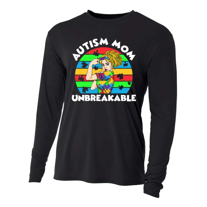 Autism Mom Unbreakable Cooling Performance Long Sleeve Crew