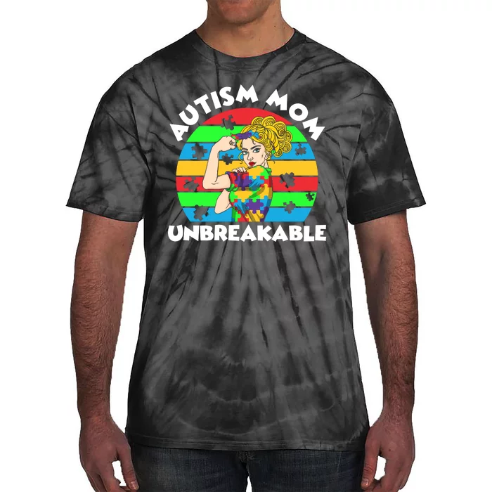 Autism Mom Unbreakable Tie-Dye T-Shirt