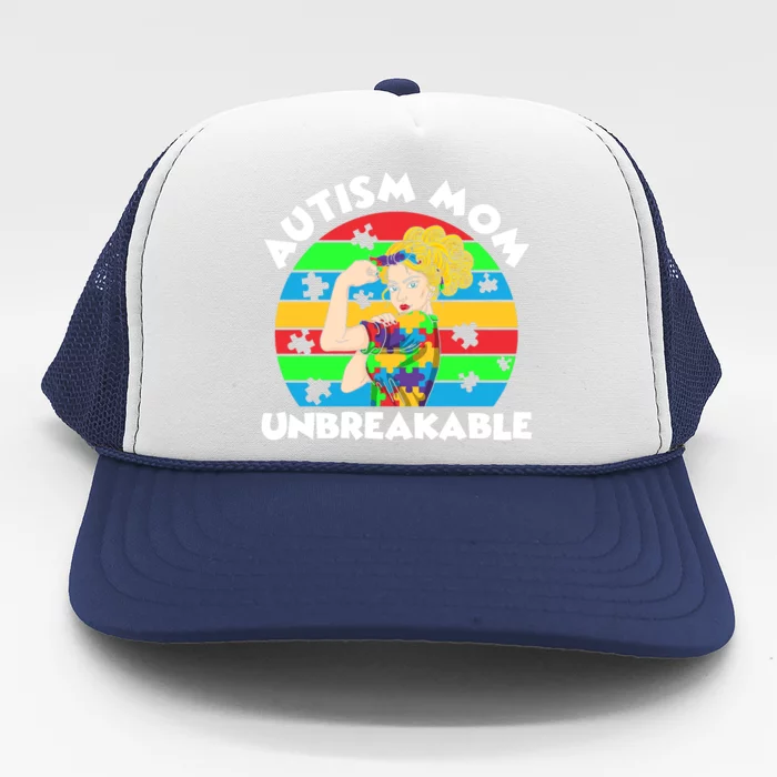 Autism Mom Unbreakable Trucker Hat