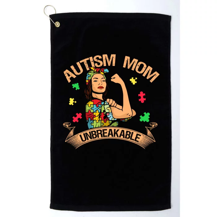 Autism Mom Unbreakable Platinum Collection Golf Towel