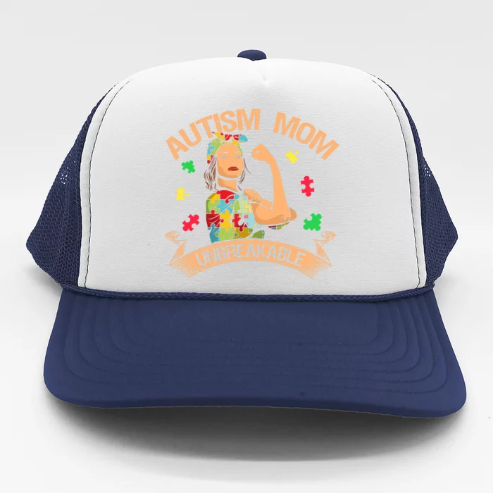 Autism Mom Unbreakable Trucker Hat