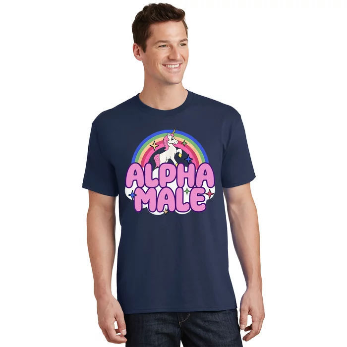 Alpha Male Unicorn Funny Sarcastic Ironic Weird Humor T-Shirt