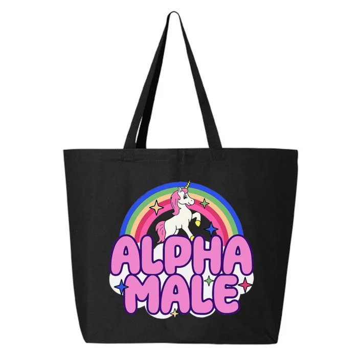 Alpha Male Unicorn Funny Sarcastic Ironic Weird 25L Jumbo Tote