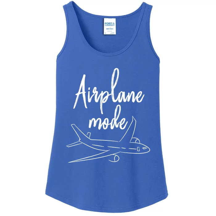 Airplane Mode Vacation Travel Gift Ladies Essential Tank