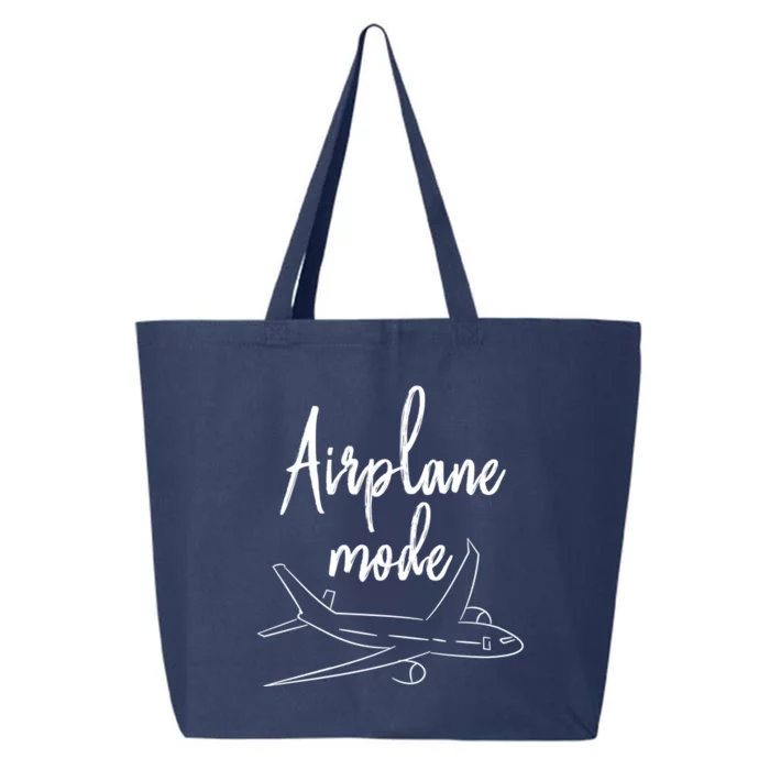 Airplane Mode Vacation Travel Gift 25L Jumbo Tote