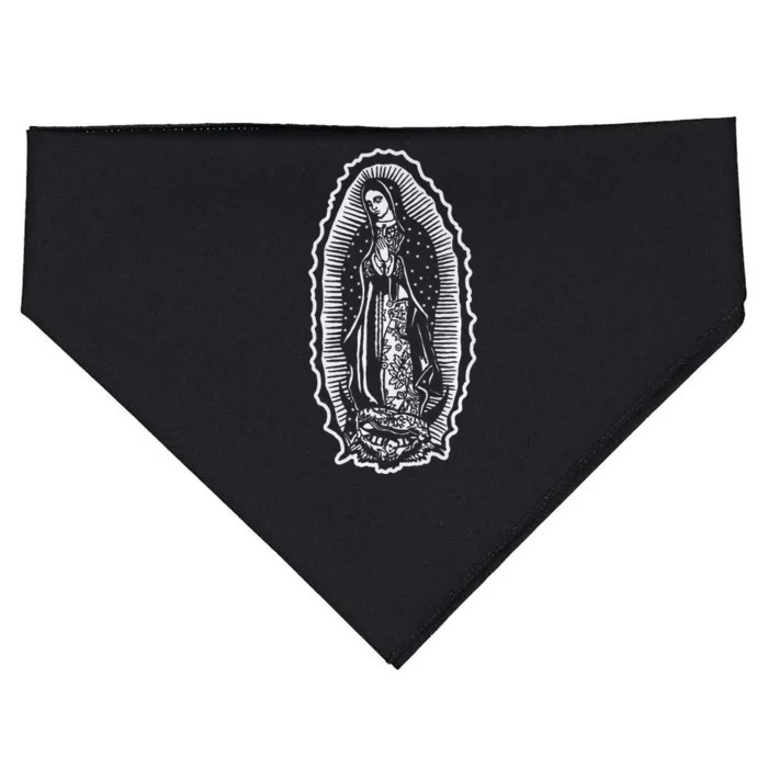 Ave Maria Virgin Mary Our Lady Of Guadalupe Marian USA-Made Doggie Bandana