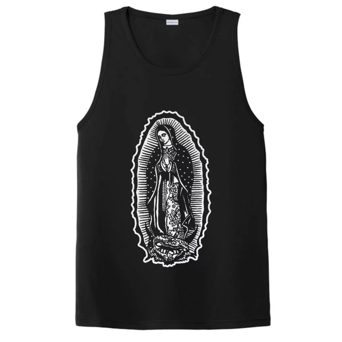 Ave Maria Virgin Mary Our Lady Of Guadalupe Marian Performance Tank