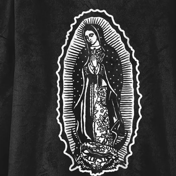 Ave Maria Virgin Mary Our Lady Of Guadalupe Marian Hooded Wearable Blanket