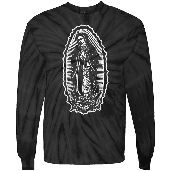 Ave Maria Virgin Mary Our Lady Of Guadalupe Marian Tie-Dye Long Sleeve Shirt