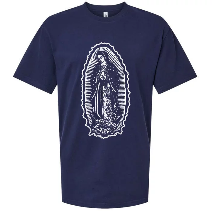 Ave Maria Virgin Mary Our Lady Of Guadalupe Marian Sueded Cloud Jersey T-Shirt