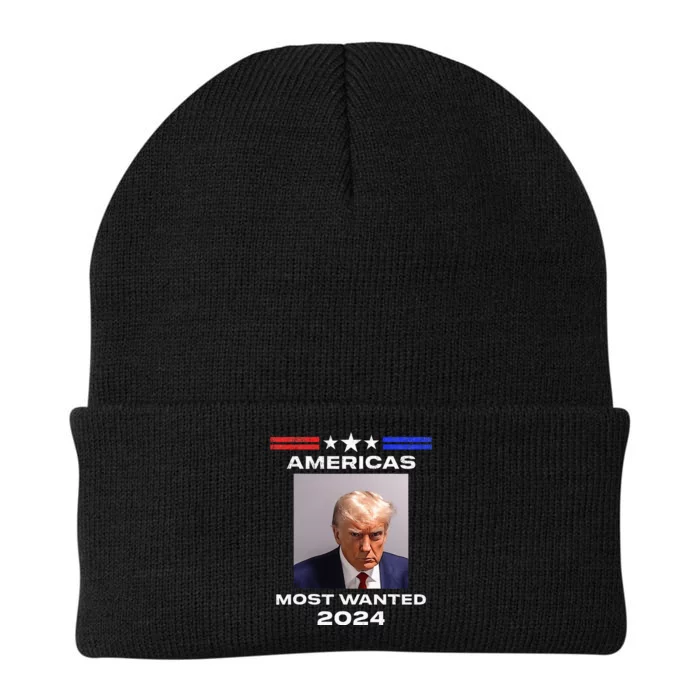 Americas Most Wanted Trump 2024 Knit Cap Winter Beanie