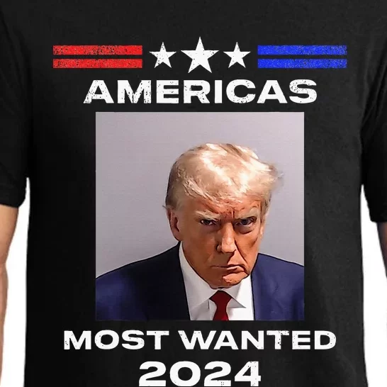 Americas Most Wanted Trump 2024 Pajama Set