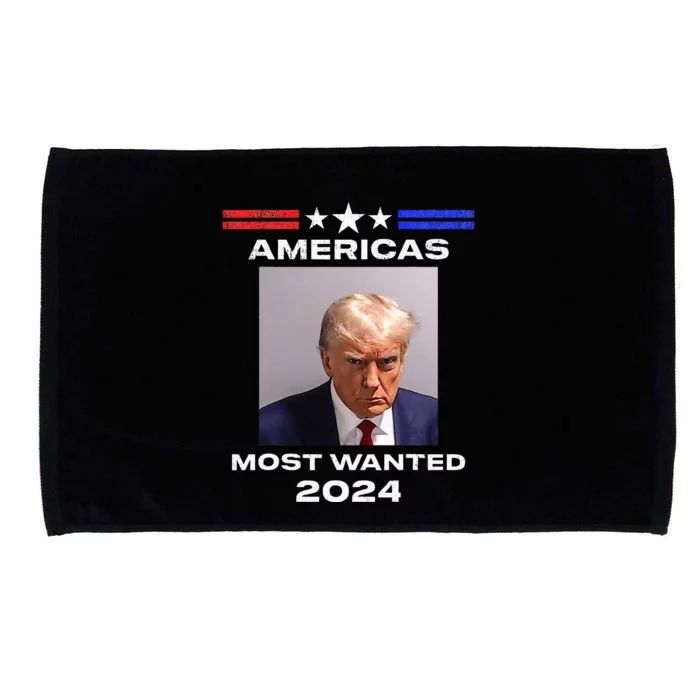 Americas Most Wanted Trump 2024 Microfiber Hand Towel