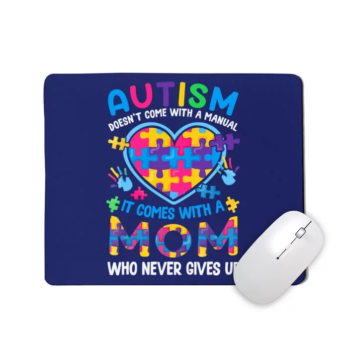 Autism Mom Wo Puzzle Piece Autism Awareness Month Mousepad