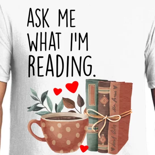 Ask Me What Im Reading Funny Reading Book Lover Gift Pajama Set