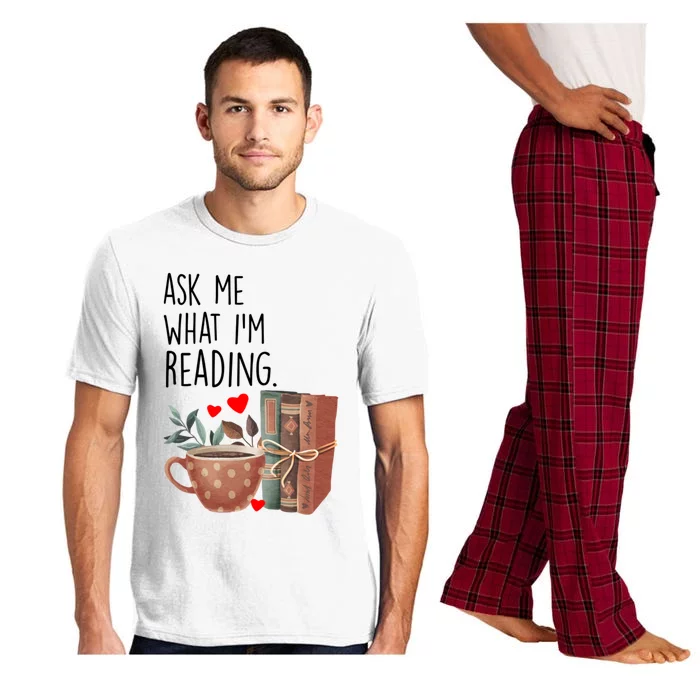 Ask Me What Im Reading Funny Reading Book Lover Gift Pajama Set